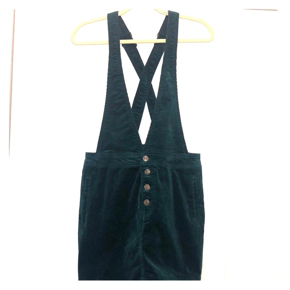 Emerald corduroy overalls mini - Picture 1 of 1